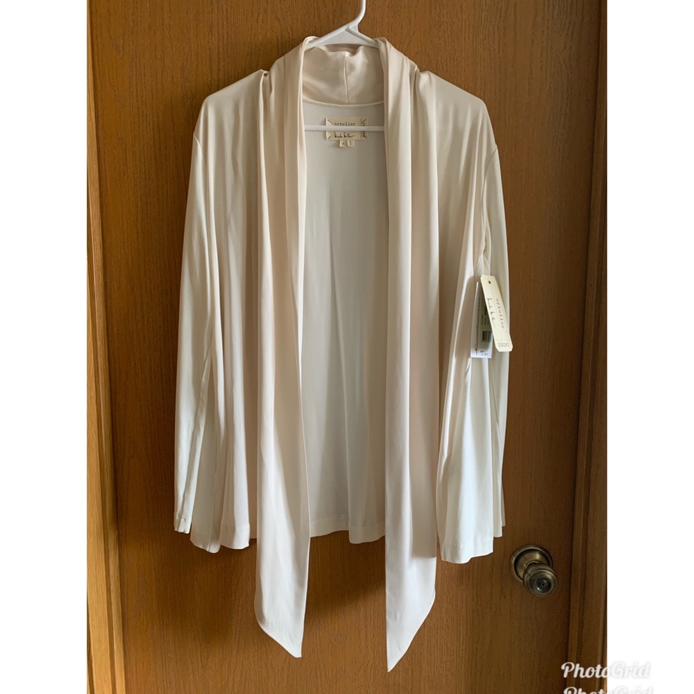 Nicole Miller Artelier Cream Cardigan